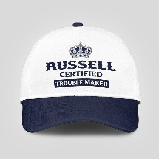 Certified Your Name Trouble Maker Washed Cap RUSSELL 13K1 C148PF