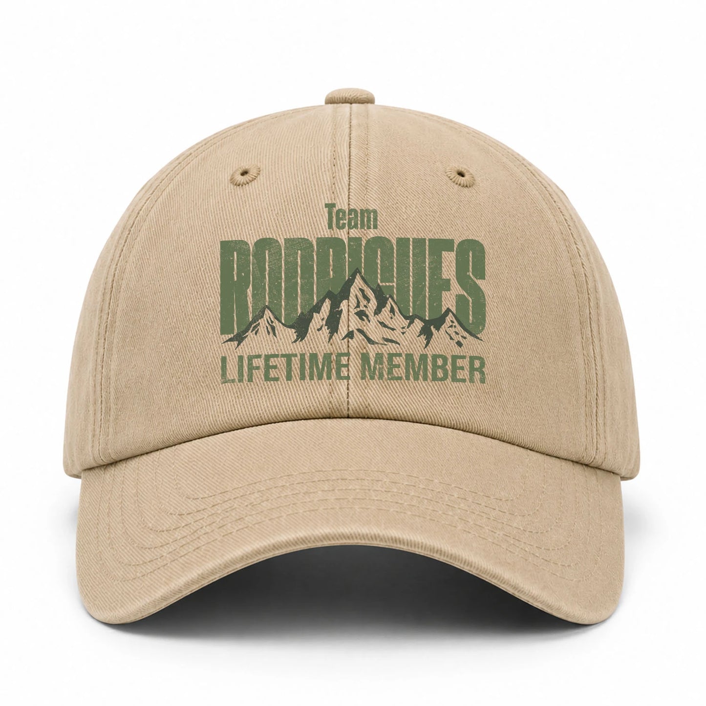 Team Your Name Lifetime Member Mountain Cap RODRIGUES 13K1 C58PF