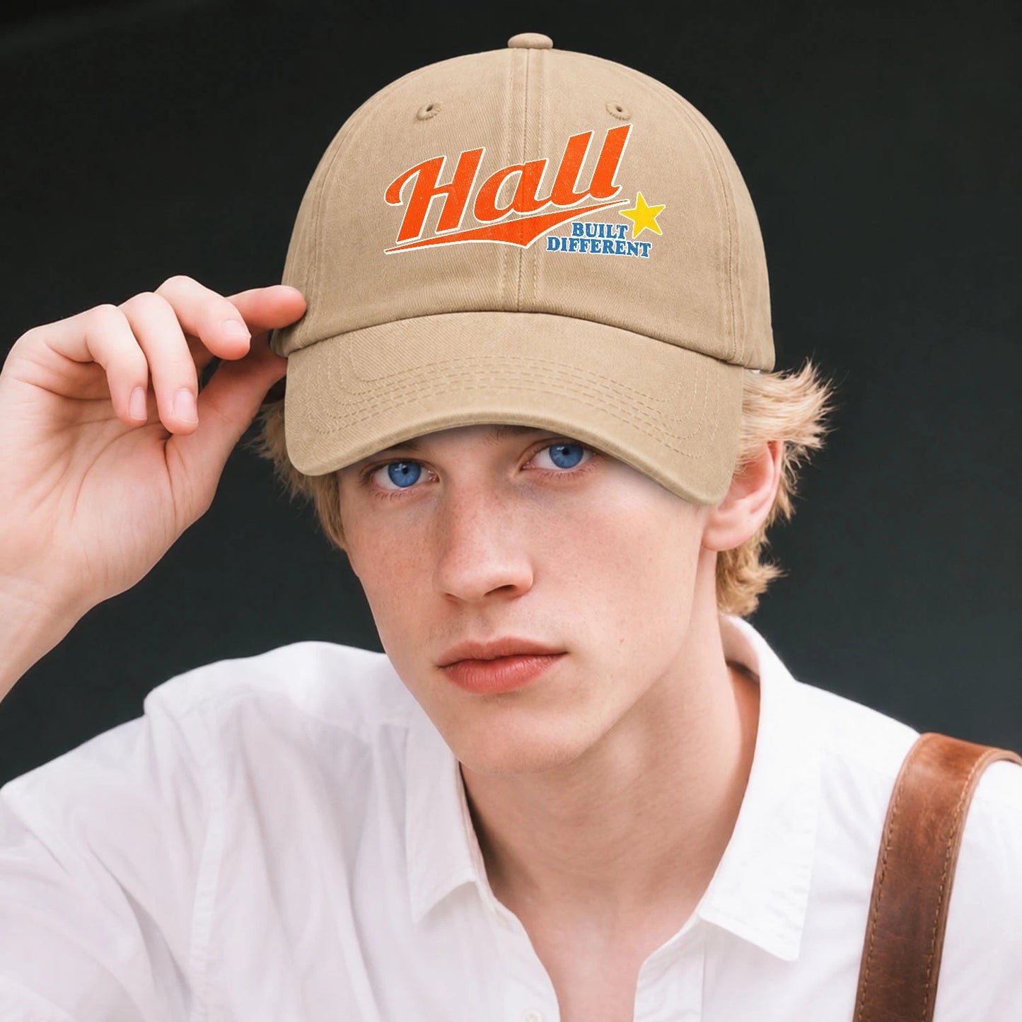 Your Name Built Different Logo Washed Cap HALL 13K1 C56PF
