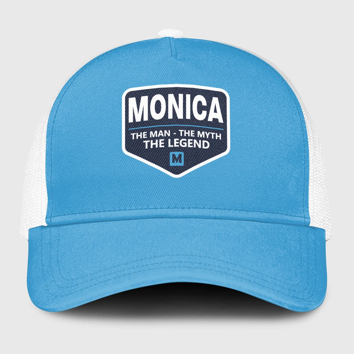 The Man The Myth The Legend Light Blue Mesh Cap MONICA 13K1 C190PF