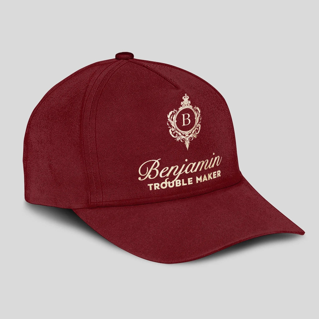 Trouble Maker Funny Royal Burgundy Cap BENJAMIN 13K1 C158PF