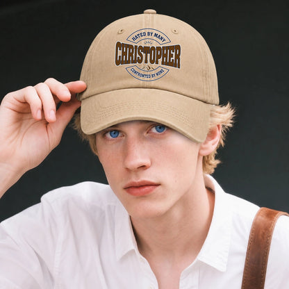 Hated By Many Confronted By None Washed Cap CHRISTOPHER 13K1 C36PF