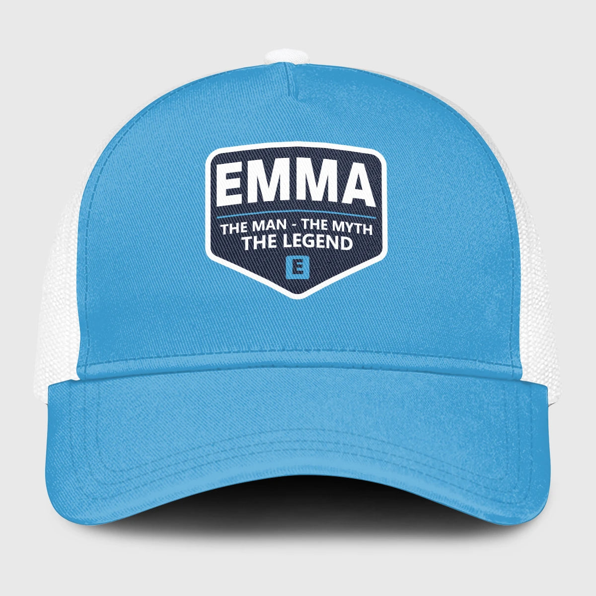 The Man The Myth The Legend Light Blue Mesh Cap EMMA 13K1 C190PF