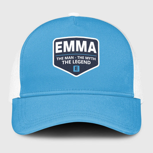 The Man The Myth The Legend Light Blue Mesh Cap EMMA 13K1 C190PF