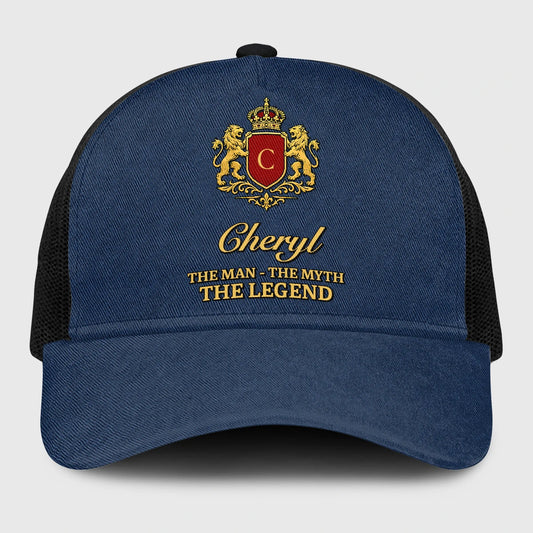 The Man The Myth The Legend Royal Blue Mesh Cap CHERYL 13K1 C187PF