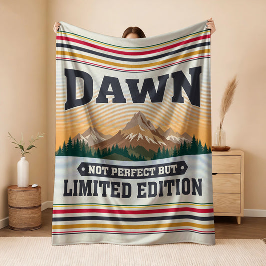 Not Perfect But Limited Edition Vintage Mountain Fleece Blanket DAWN 13K1 BK45