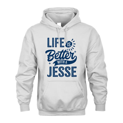 JESSE 13K1-116 Personalized Name Quote T-Shirt Life Is Better With Unisex Gift
