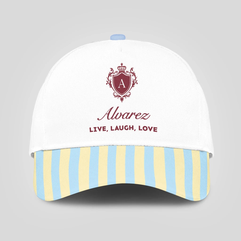 Live Laugh Love Blue And Yellow Luxury Cap ALVAREZ 13K1 C121PF