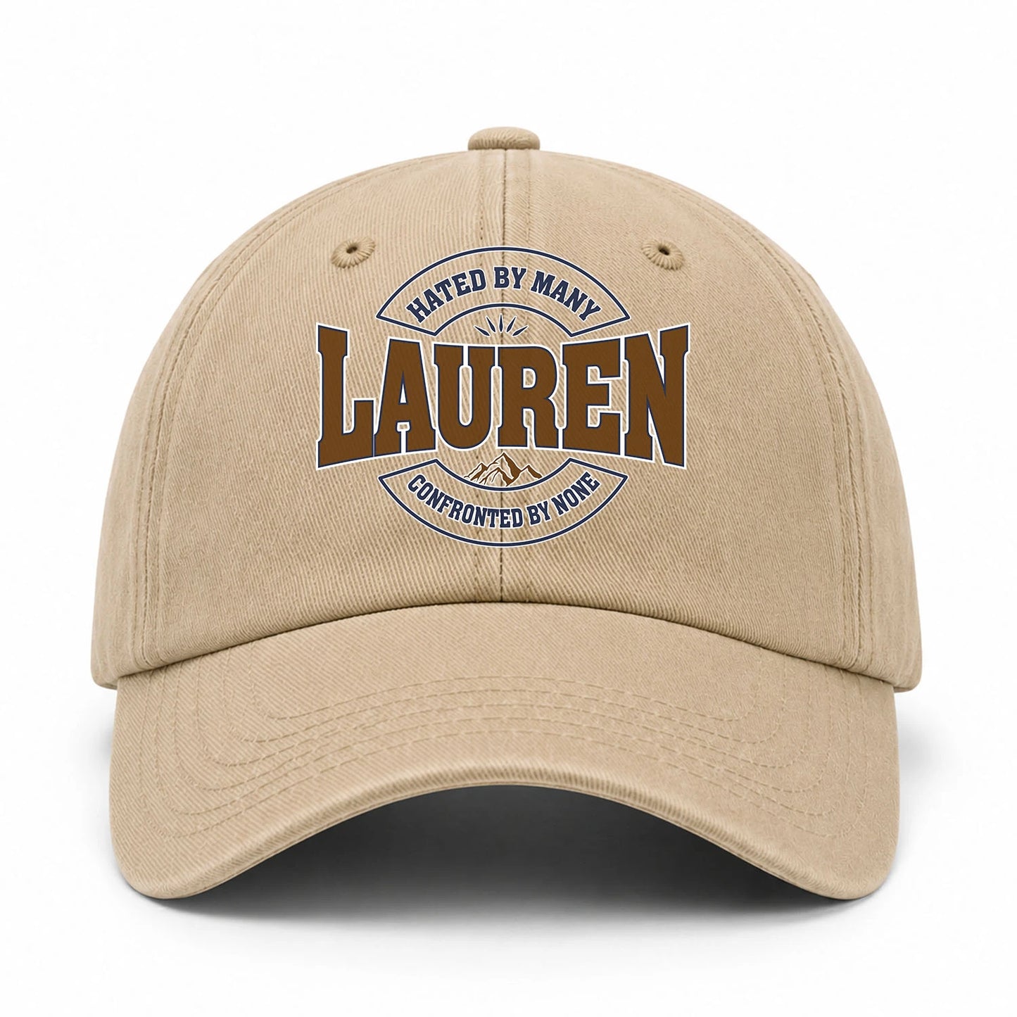 Hated By Many Confronted By None Washed Cap LAUREN 13K1 C36PF