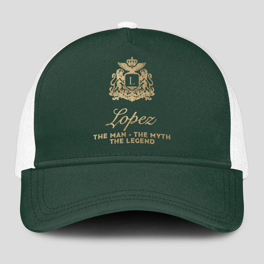 The Man The Myth The Legend Sage Green Mesh Cap LOPEZ 13K1 C192PF