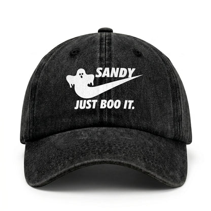 Just Boo It Halloween Washed Cap SANDY 13K1 C83PF