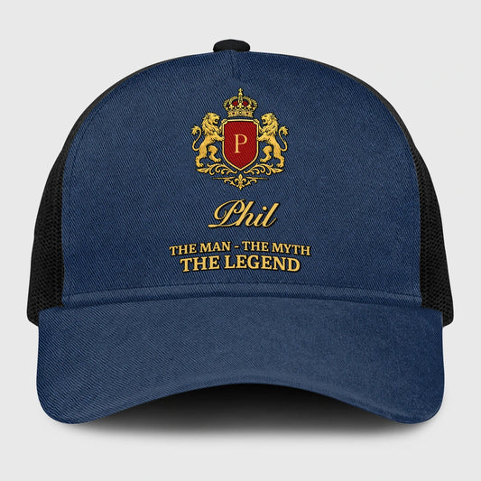 The Man The Myth The Legend Royal Blue Mesh Cap PHIL 13K1 C187PF