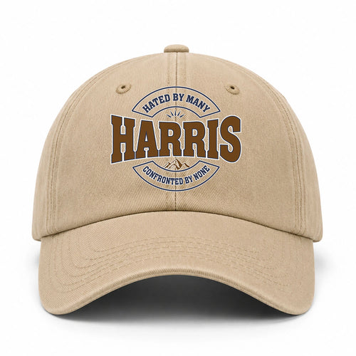 Hated By Many Confronted By None Washed Cap HARRIS 13K1 C36PF