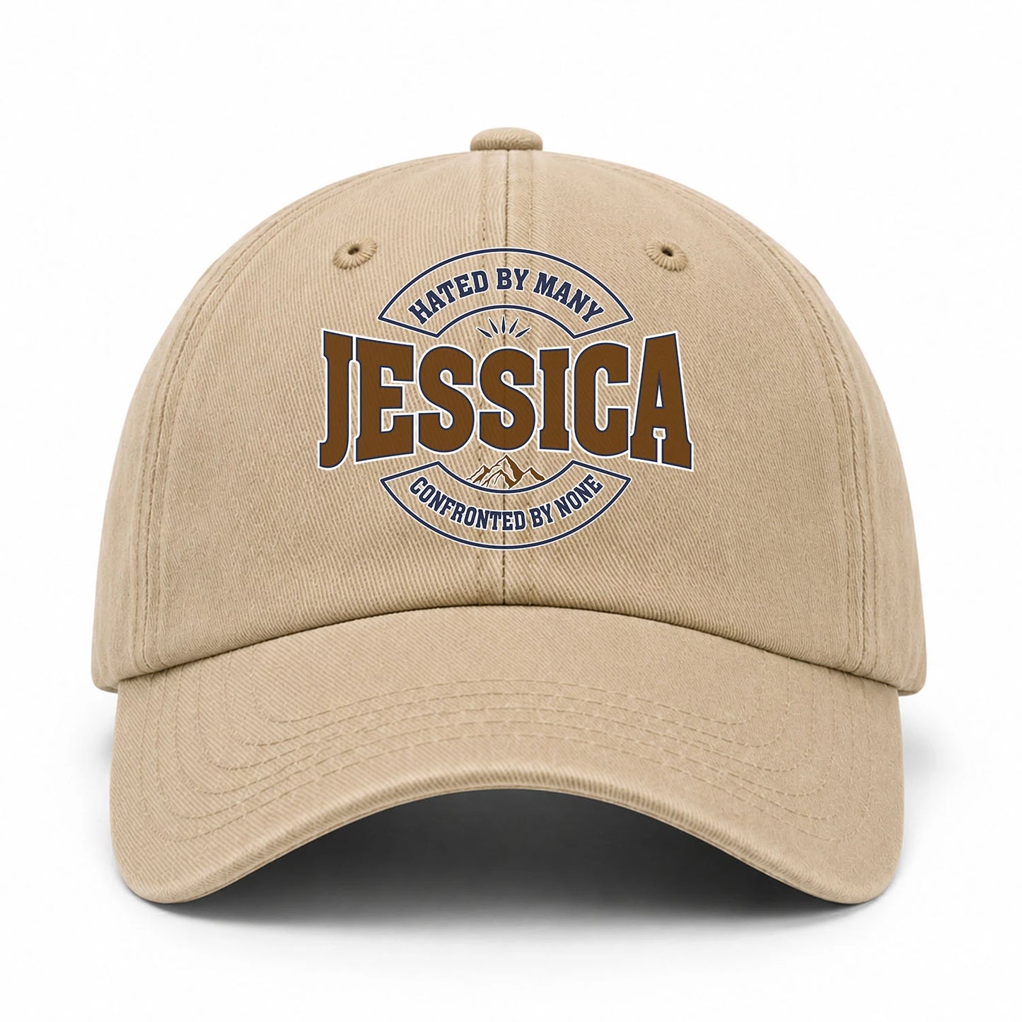 Hated By Many Confronted By None Washed Cap JESSICA 13K1 C36PF