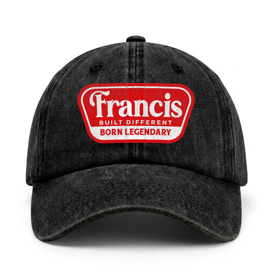 Built Different Born Legendary Red Logo Washed Cap FRANCIS 13K1 C63PF