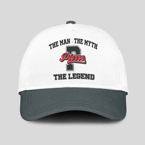 The Man The Myth The Legend Custom Initial Letter And Name Cap PIERRE 13K1 C38PF
