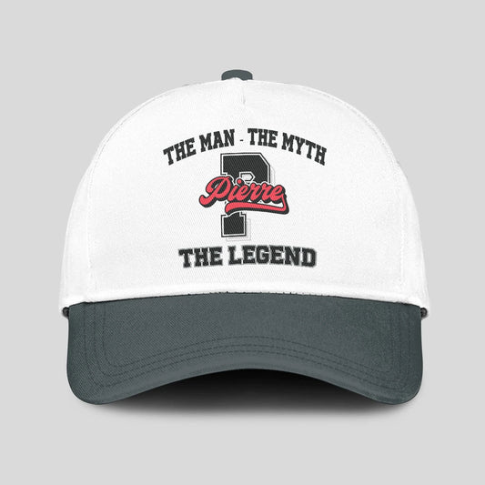 The Man The Myth The Legend Custom Initial Letter And Name Cap PIERRE 13K1 C38PF