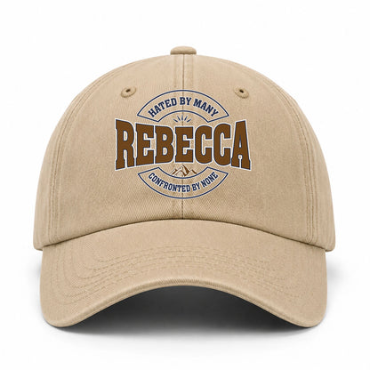Hated By Many Confronted By None Washed Cap REBECCA 13K1 C36PF