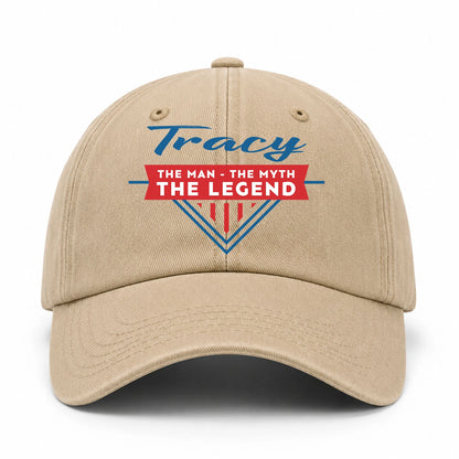 The Man The Myth The Legend Logo Washed Cap TRACY 13K1 C37PF