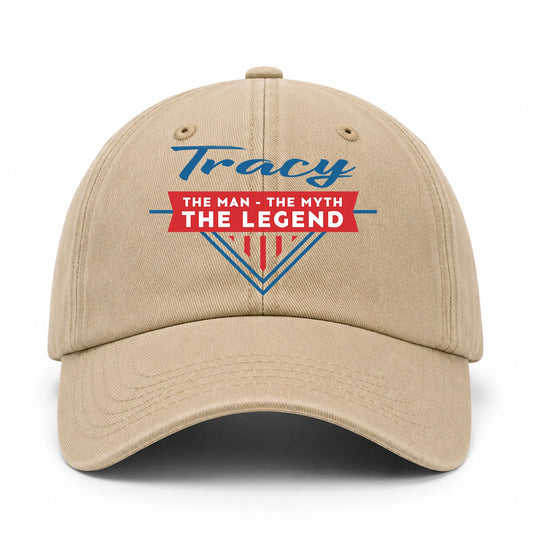 The Man The Myth The Legend Logo Washed Cap TRACY 13K1 C37PF
