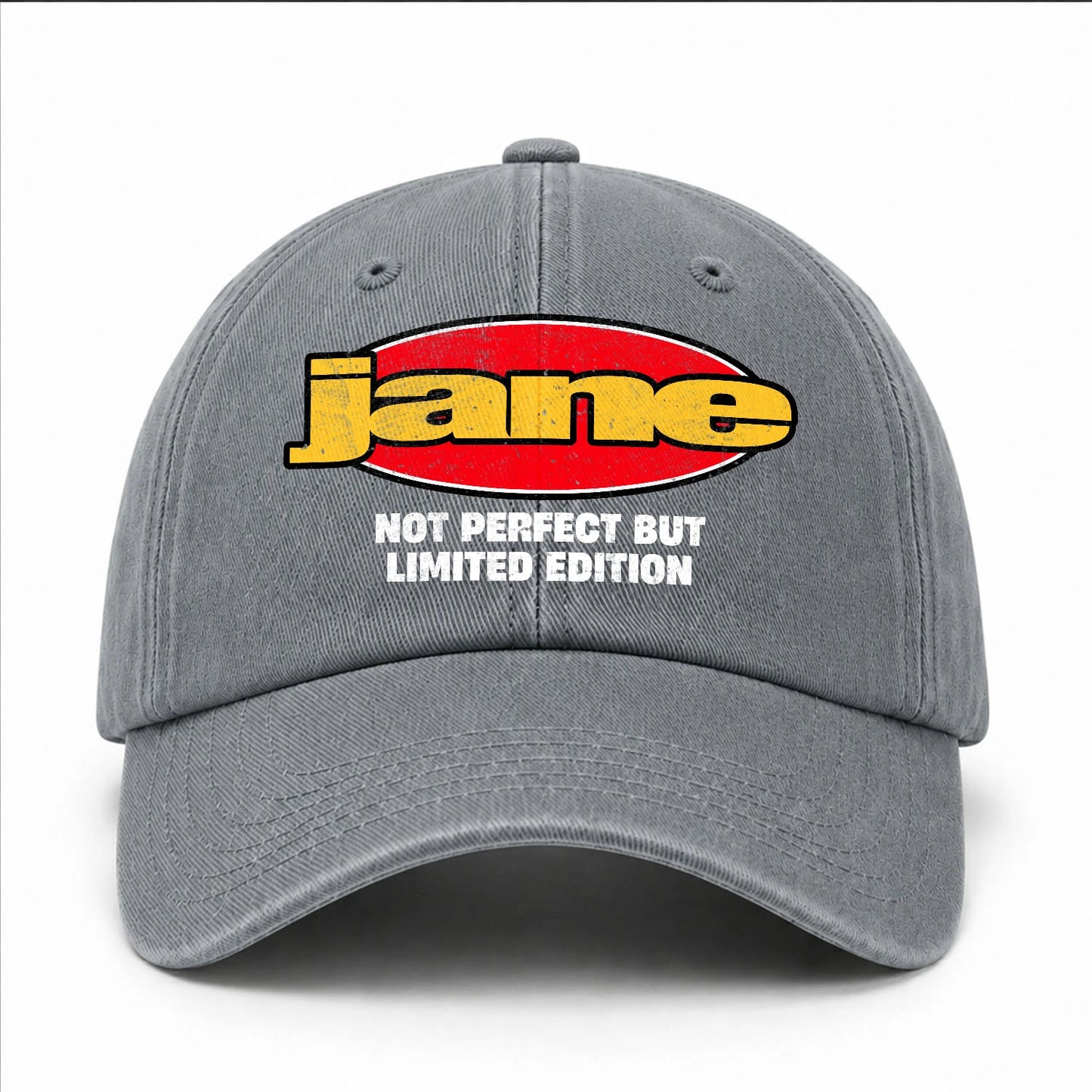 Your Name Not Perfect But Limited Edition Red Logo Washed Cap JANE 13K1 C84PF