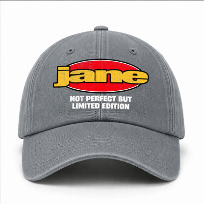 Your Name Not Perfect But Limited Edition Red Logo Washed Cap JANE 13K1 C84PF
