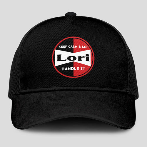 Keep Calm & Let Your Name Handle It Black Mesh Cap LORI 13K1 C206PF