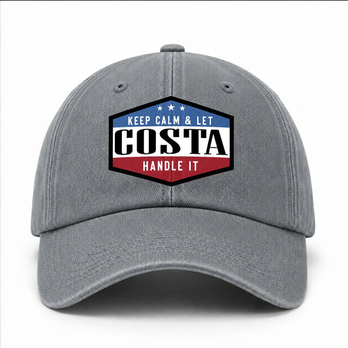 Keep Calm & Let Your Name Handle It Washed Cap COSTA 13K1 C87PF