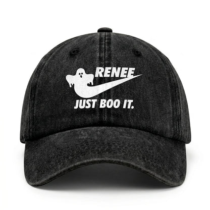 Just Boo It Halloween Washed Cap RENEE 13K1 C83PF