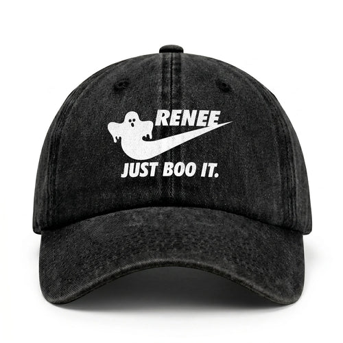 Just Boo It Halloween Washed Cap RENEE 13K1 C83PF