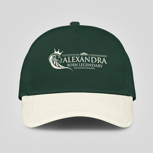 Born Legendary Lion Logo Sage Green And Beige Cap ALEXANDRA 13K1 C182PF
