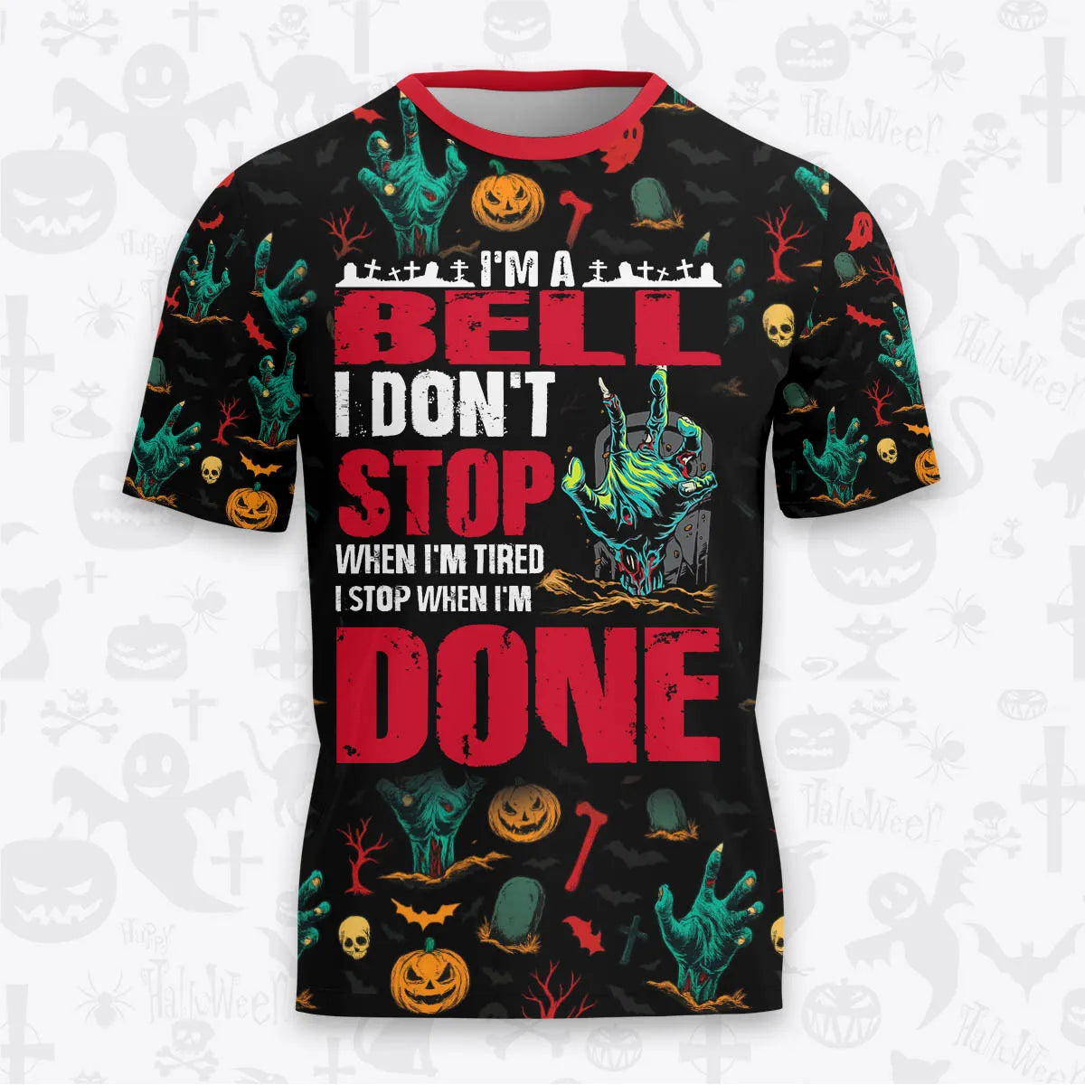 BELL Halloween Pajamas Set Tshirt & Pants Horror Skull Pumpkin 13K1-HL3