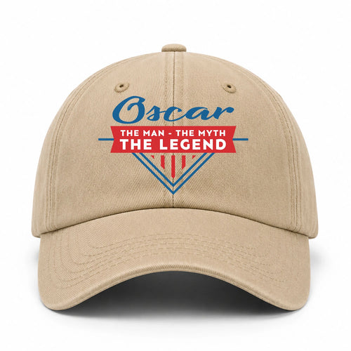 The Man The Myth The Legend Logo Washed Cap OSCAR 13K1 C37PF