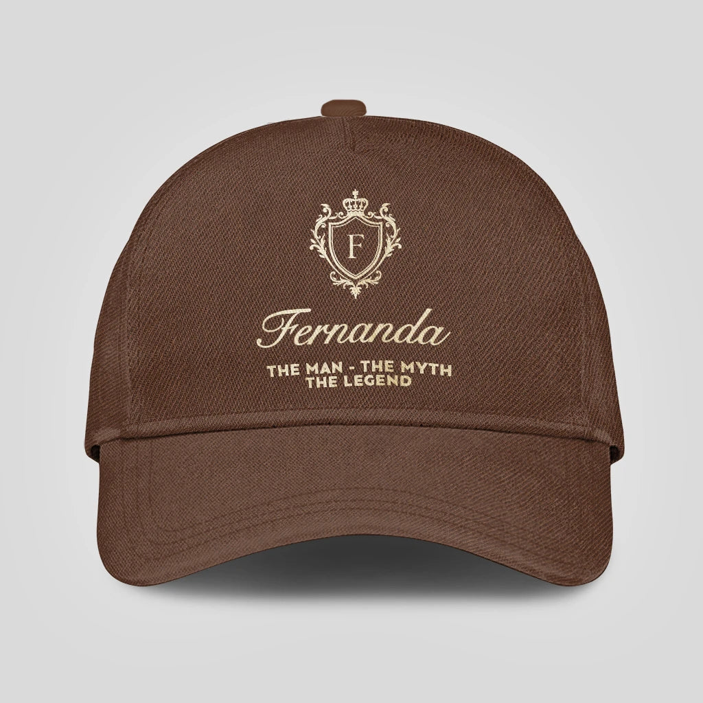 The Man The Myth The Legend Golden Brown Cap FERNANDA 13K1 C142PF