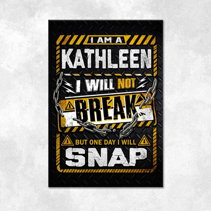 KATHLEEN Motivational Rug – Black & Yellow Quote Carpet for Living Room 13K1-AR1