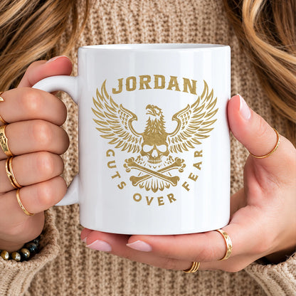 Guts Over Fear Eagle And Skull Mug JORDAN 13K1 MG28