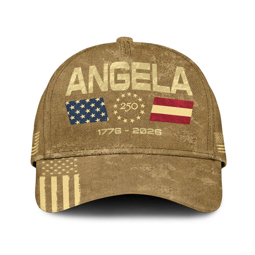 ANGELA 13K1-C14PF 250th Anniversary Patriotic Baseball Cap 1776–2026