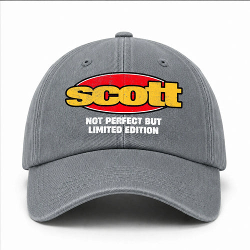 Your Name Not Perfect But Limited Edition Red Logo Washed Cap SCOTT 13K1 C84PF