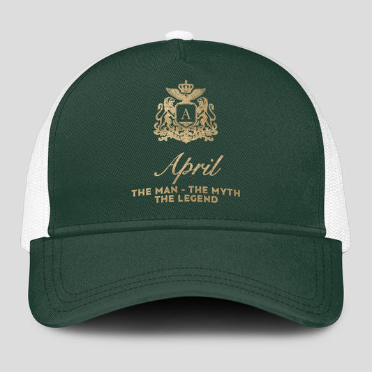 The Man The Myth The Legend Sage Green Mesh Cap APRIL 13K1 C192PF
