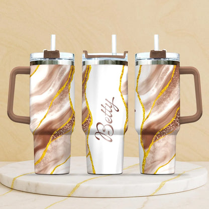 BETTY 40oz Personalized Tumbler Cup with Straw | Custom Stainless Steel Mug 13K1-TB1
