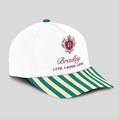 Live Laugh Love Green And Yellow Royal Cap BRADLEY 13K1 C122PF