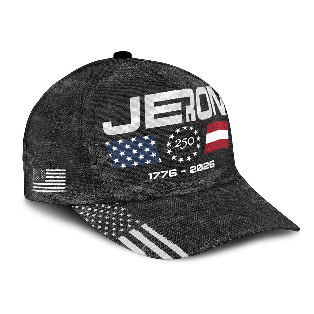 JEFF 13K1-C13PF 250th Anniversary Patriotic Baseball Cap 1776–2026