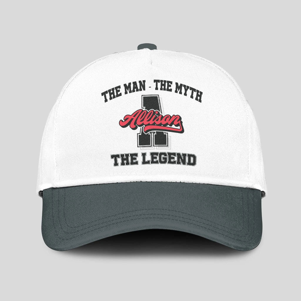 The Man The Myth The Legend Custom Initial Letter And Name Cap ALLISON 13K1 C38PF