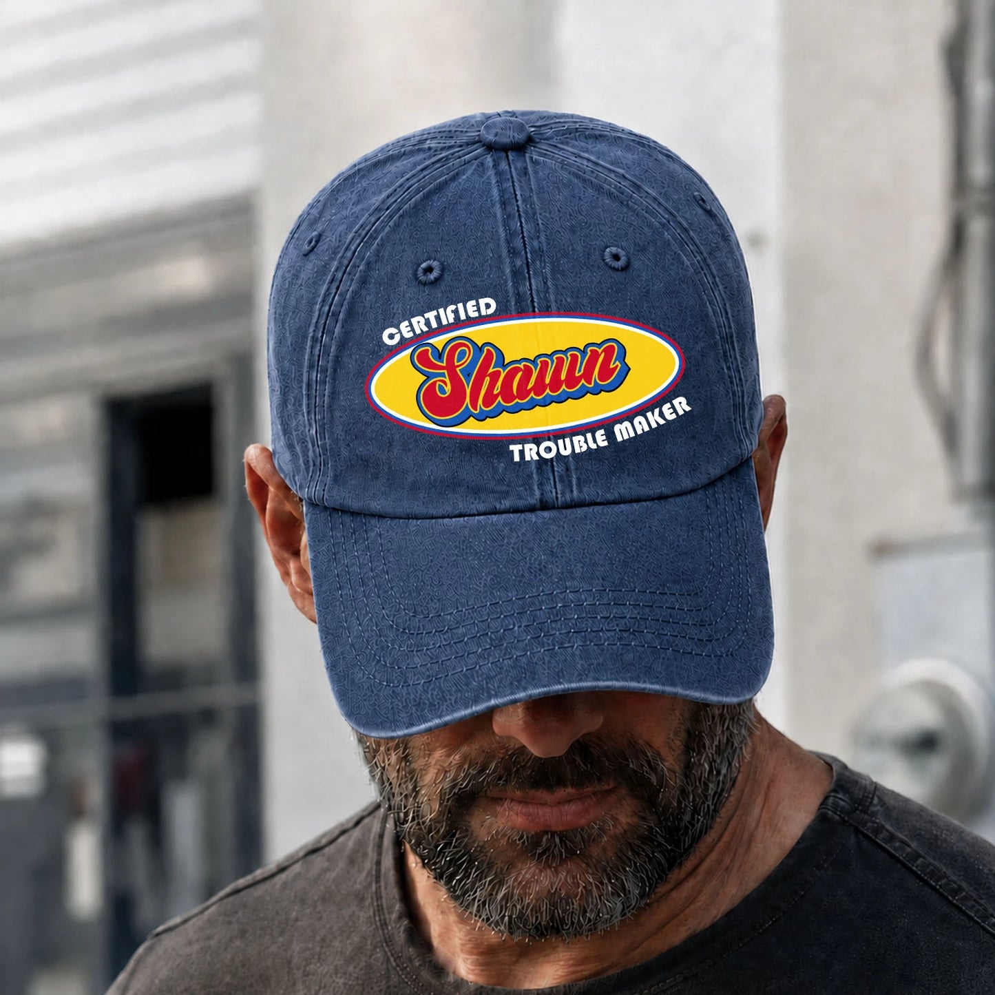 Certified Your Name Trouble Maker Washed Cap SHAWN 13K1 C73PF