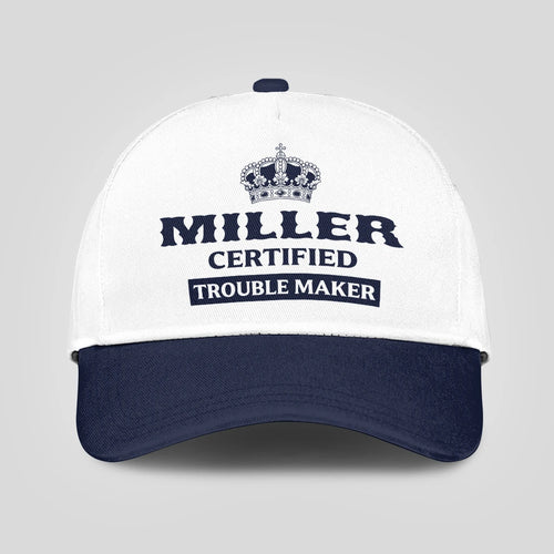 Certified Your Name Trouble Maker Washed Cap MILLER 13K1 C148PF