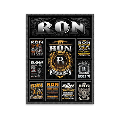RON Personalized Sponge Floor Mat – Custom Printed Home Decor 13K1-AR2