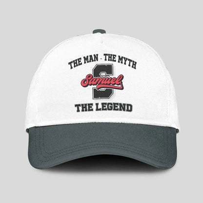 The Man The Myth The Legend Custom Initial Letter And Name Cap SAMUEL 13K1 C38PF