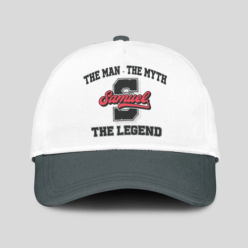 The Man The Myth The Legend Custom Initial Letter And Name Cap SAMUEL 13K1 C38PF