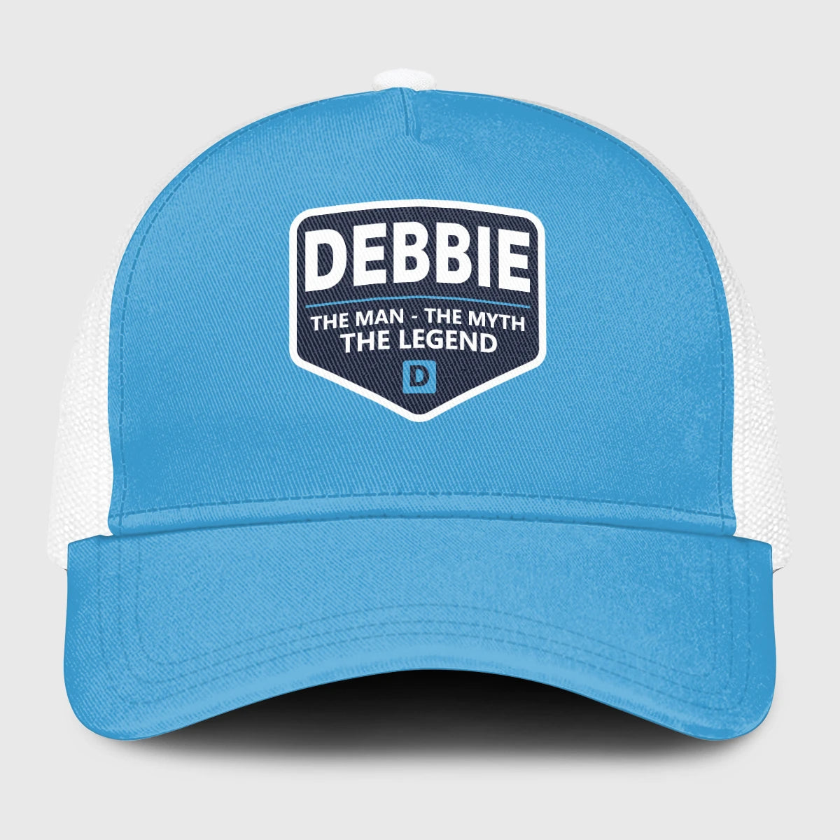 The Man The Myth The Legend Light Blue Mesh Cap DEBBIE 13K1 C190PF