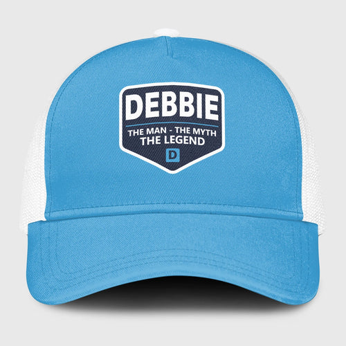 The Man The Myth The Legend Light Blue Mesh Cap DEBBIE 13K1 C190PF